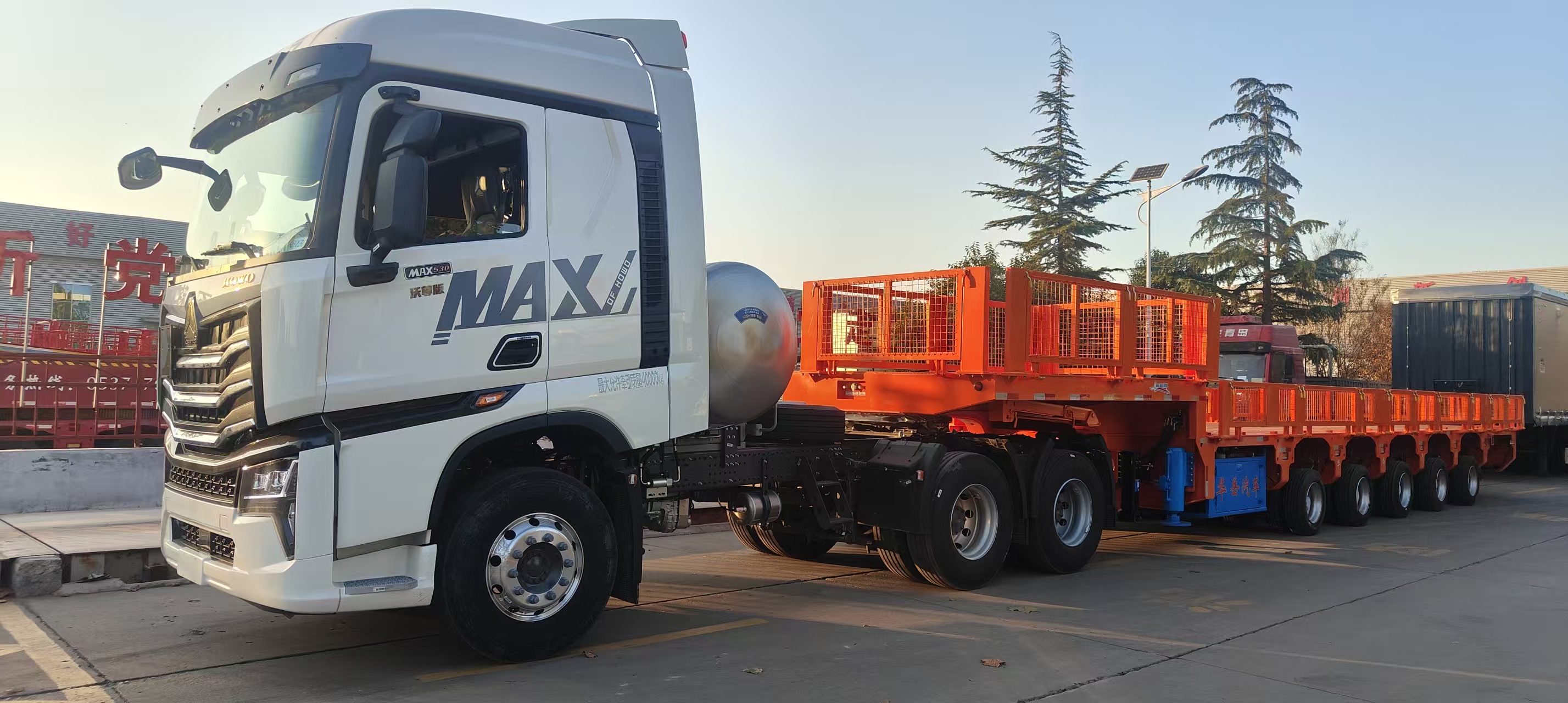 Integrated mobile substation platform trailer with reinforced chassis for utility companies