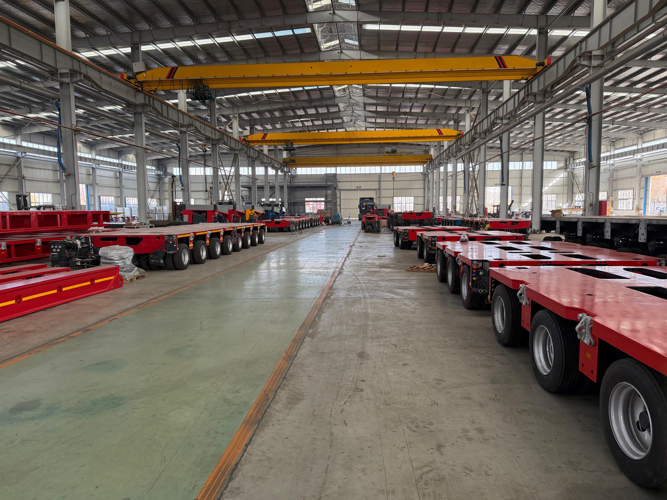 HUAYUE Goldhofer THP/SL compatible modular trailer connecting two multi-axle lines