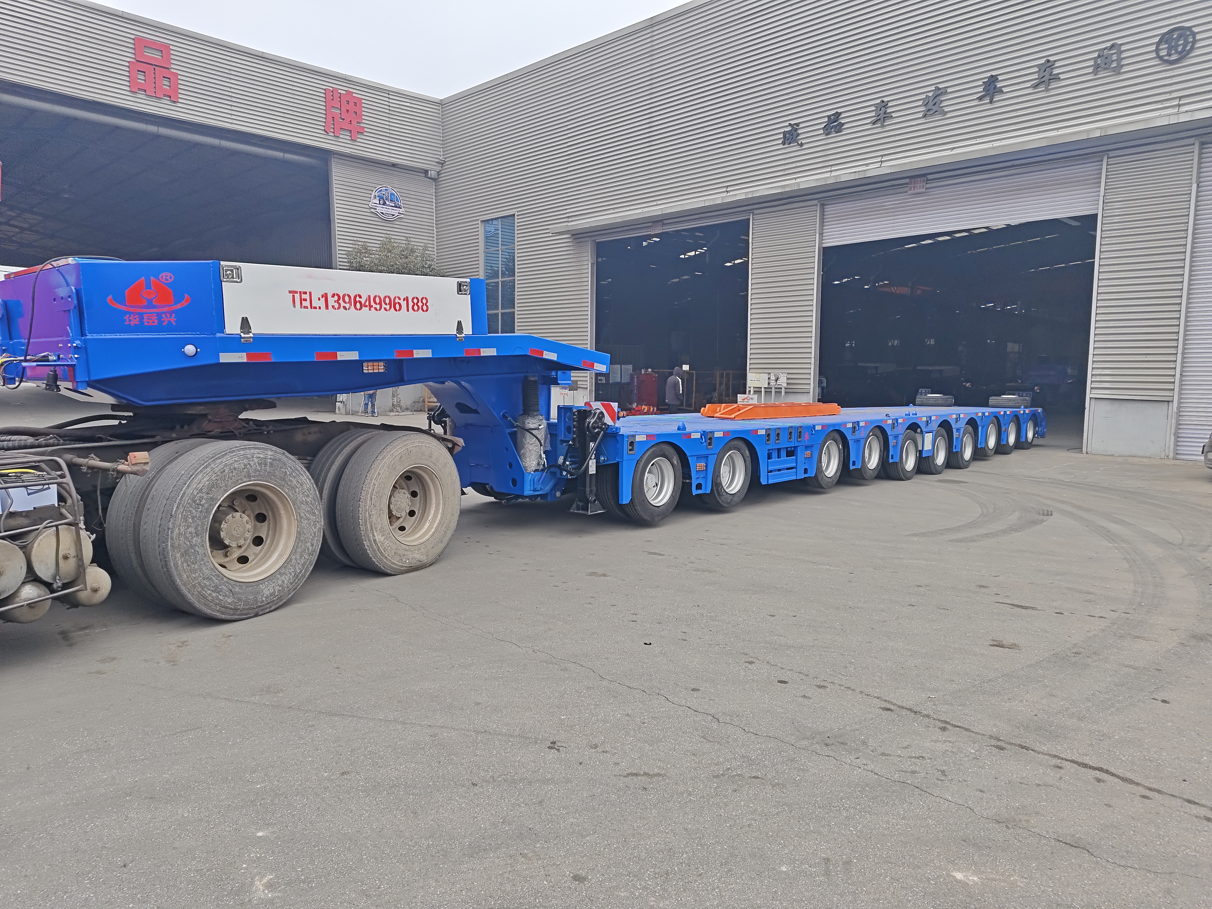 10 Axle 100 Ton Extendable Lowbed Trailer