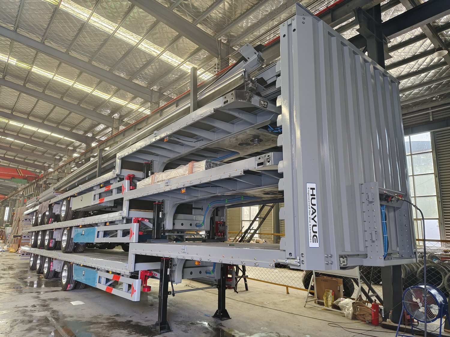Three 4-Axle Curtainsider Trailers: Shipping Preparation Update