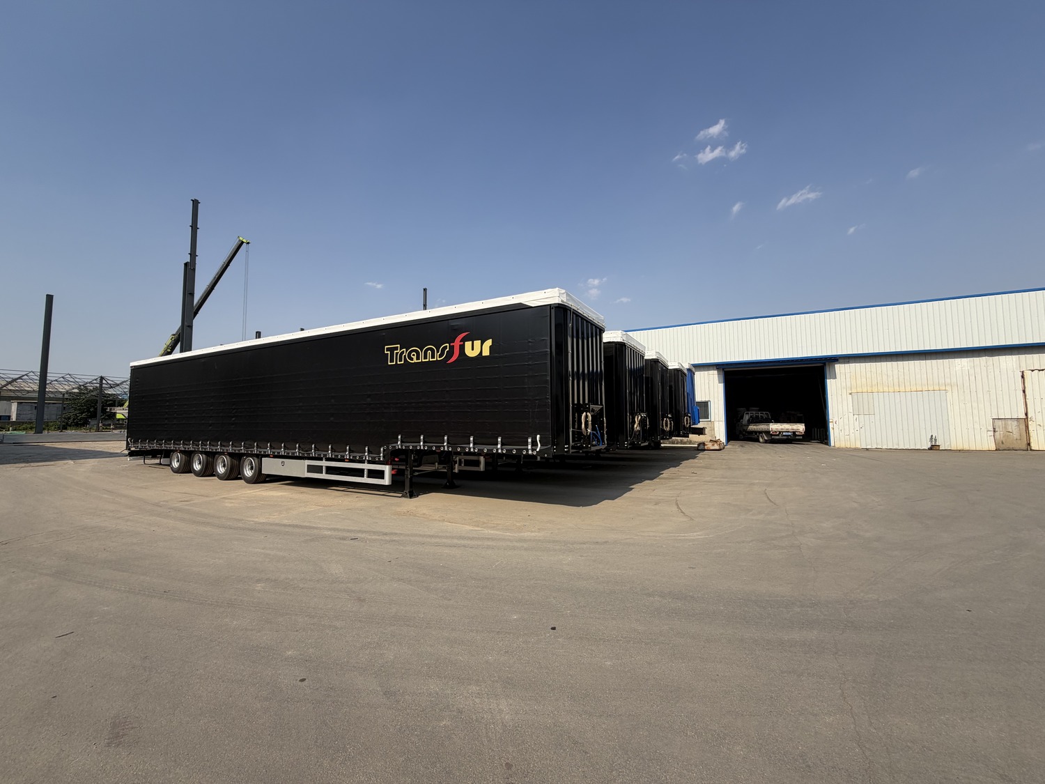 Four Curtain Side Semi-Trailers for Kazakhstan